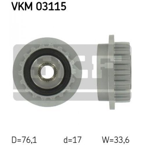 SKF Alternator Freewheel Clutch VKM 03115-image