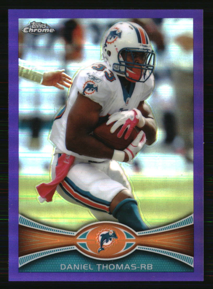 Daniel Thomas 2012 Topps Chrome Purple Refractor #59 /499 Football Card