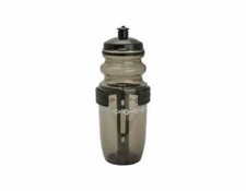 NEW! ABSOLUTE BICYCLE WATER BOTTLE WITH NYLON CAGE 18OZ IN ALL BLACK.