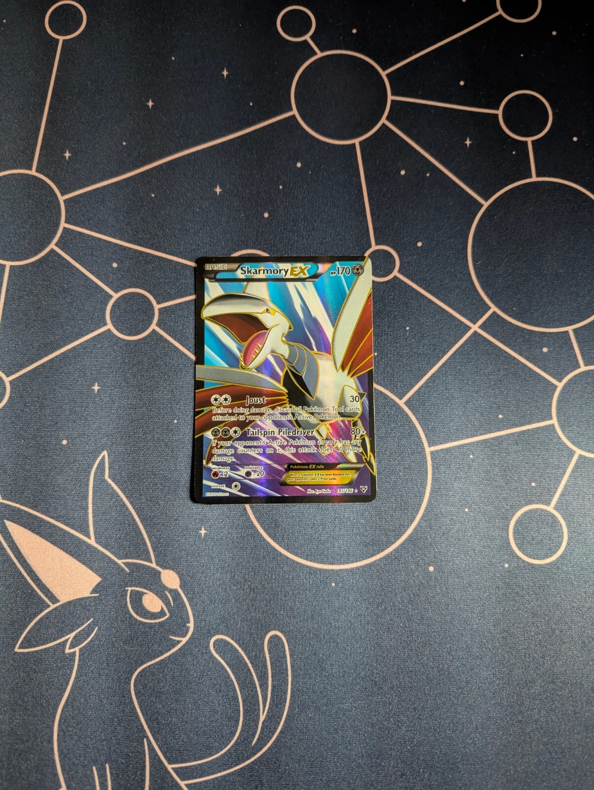 Skarmory EX Full Art 145/146 XY Holo Rare Pokemon Card