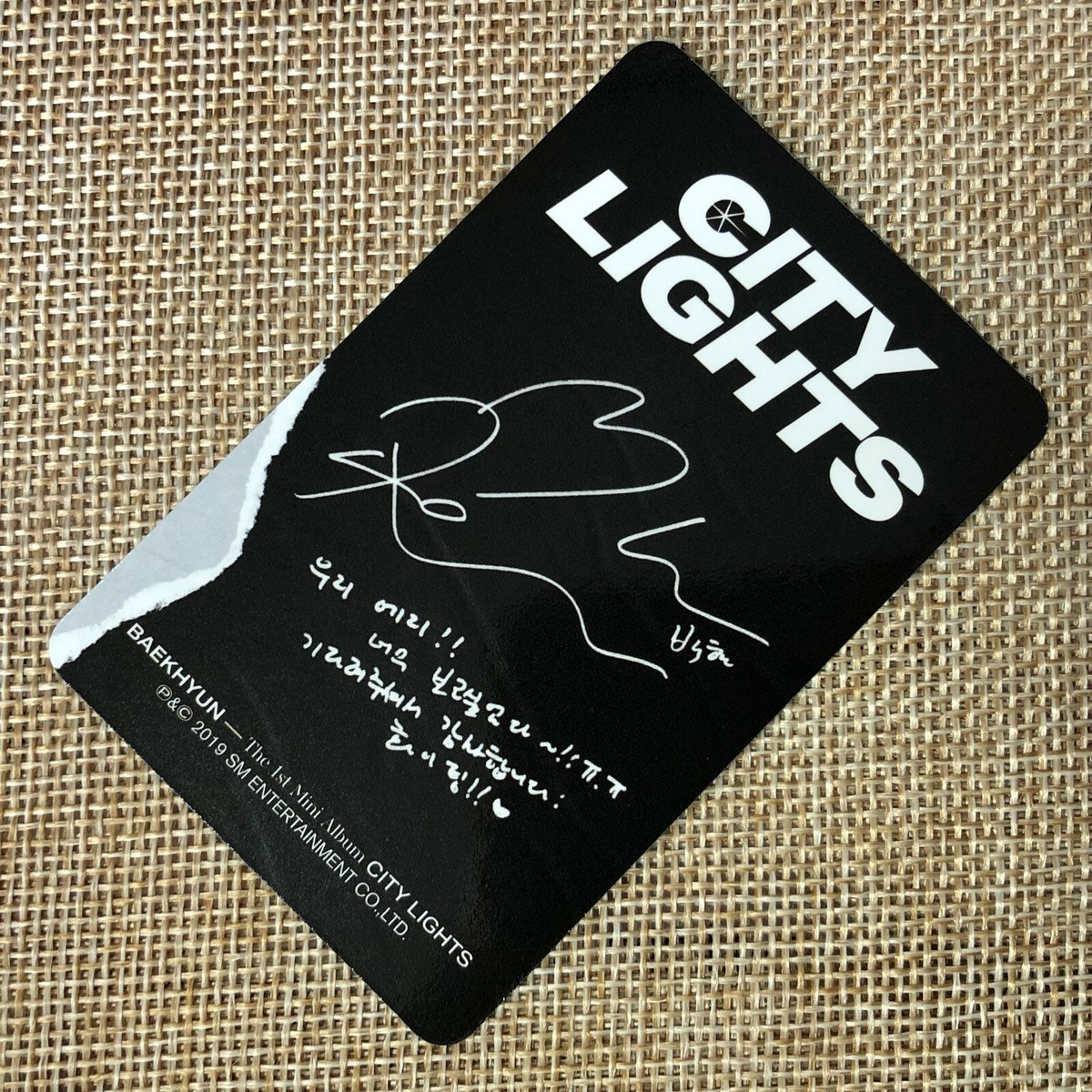 exo ベッキョン City Lights ホログラム フォトカード セット ③ EXO BAEKHYUN #3 [City Lights] Official Photocard Day, 1st