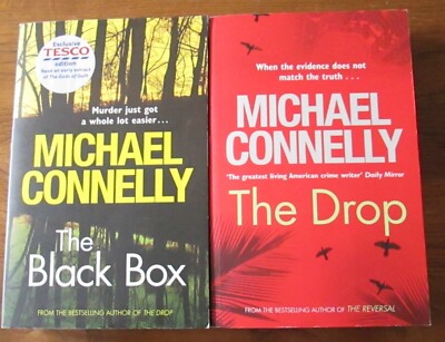 The Drop and the Black Box by Michael Connelly 2 Harry Bosch paperbacks