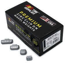 P Series Hammer On Zinc Wheel Weights Coated 0.25oz-0.50oz-0.75oz-1.0oz 25pcs