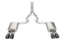 Corsa 21259blk Xtreme Cat-back System For 24-27 Mustang Gt 5.0l Wactive Exhaust