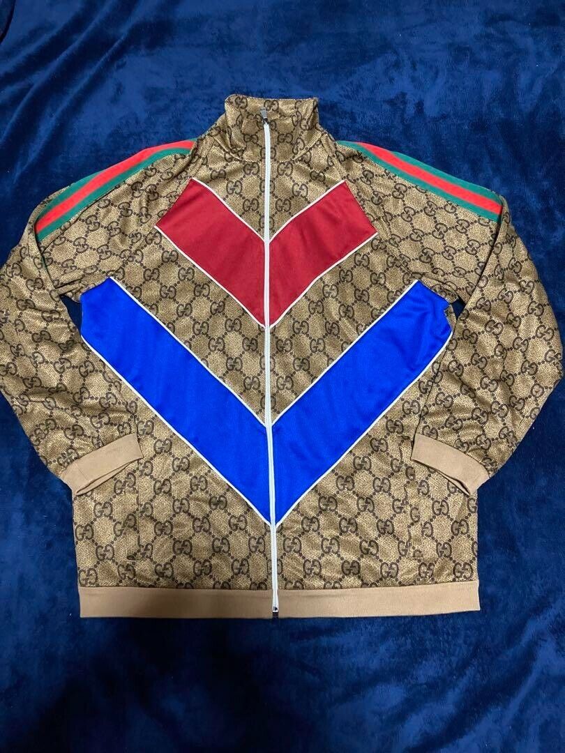 GUCCI 523488 Technical Jersey Track Jacket Bomber Jacket GUCCI 523488 Technical Jersey Track Jacket Bomber Jacket