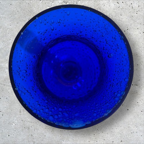 2 schöne kleine Glasvasen in der Farbe blau/transparent Vintage Deko - Bild 4 von 18