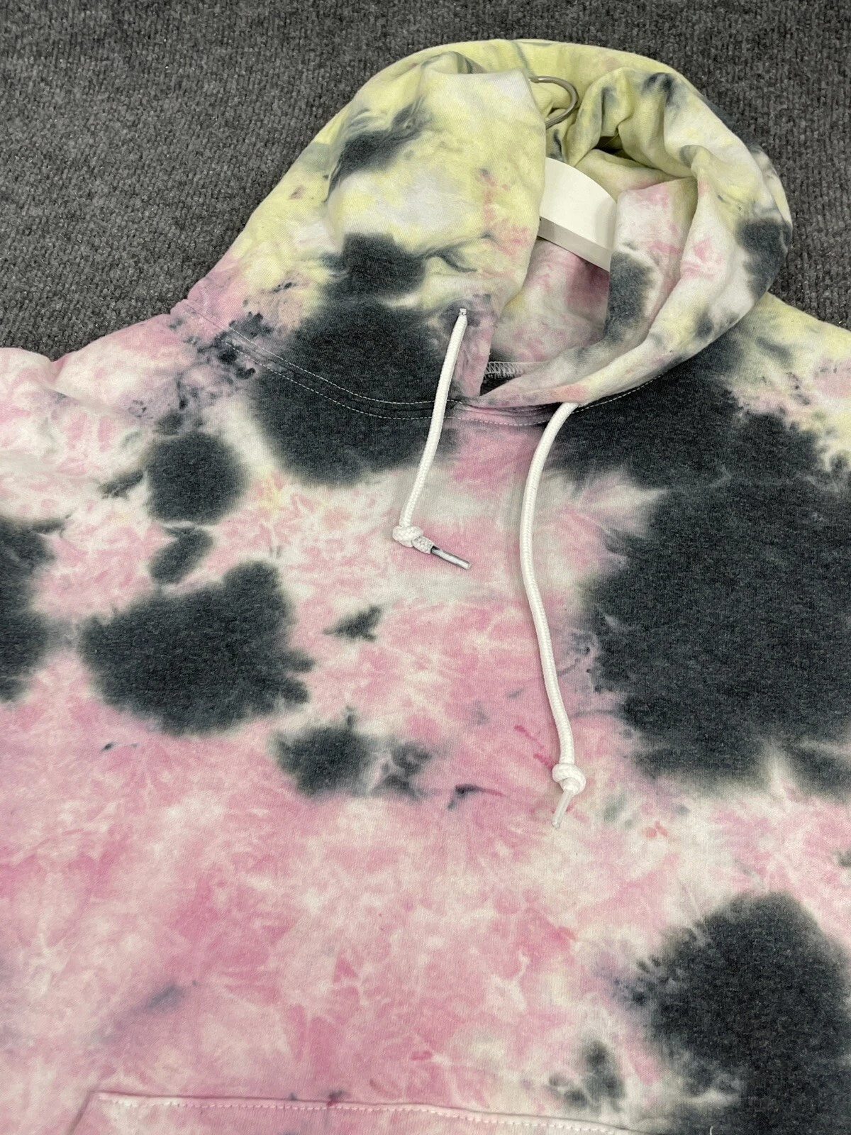 VETEMENTS Artist Union Abbigliamento Felpa con Cappuccio Donna Piccola Tie Dye Splash Color Block N159