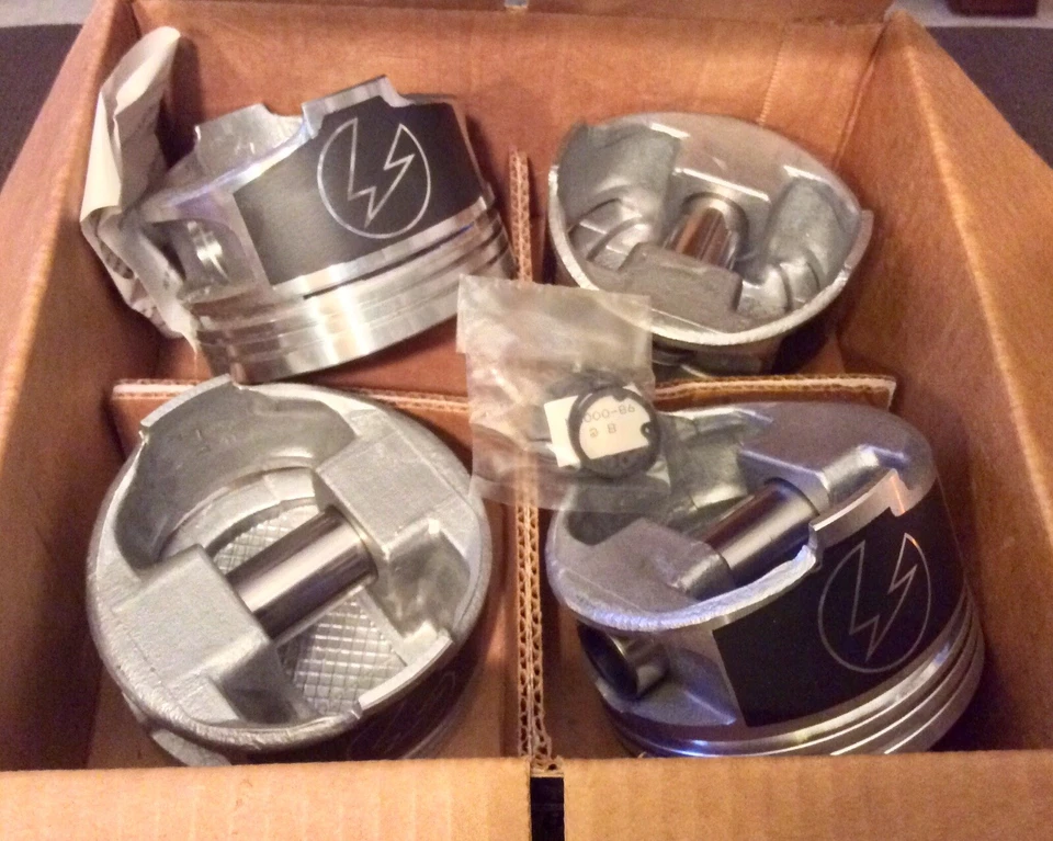 Juego de pistones fundidos Toyota L4 2,2 L potencia sellada 12886CP de 1,50 mm con pasadores y retenedores Foto 2 de 4