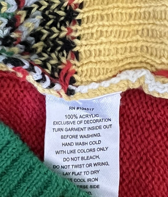 With Love Derek Ugly Christmas Sweater Penguins Christmas Tree Sequin Size M New