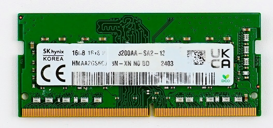 SK hynix 16GB DDR4 3200MHz メモリ30本セット SK hynix 16 GB DDR4 RAM 3200MHz PC4-25600 DIMM 288Pin