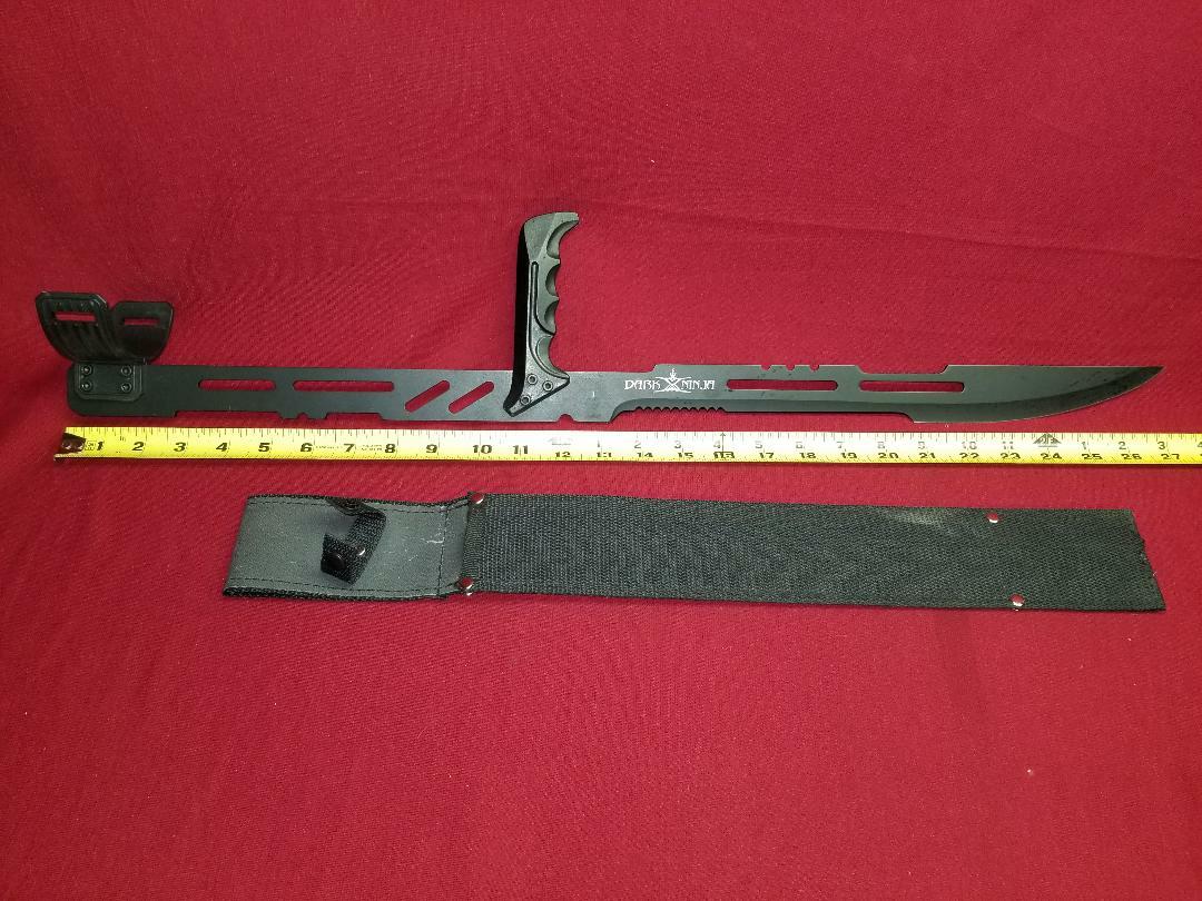 ZOMBIE DEFENSE KNIFE 14 INCH ARM BRACE UNIQUE SERRATED WALKING