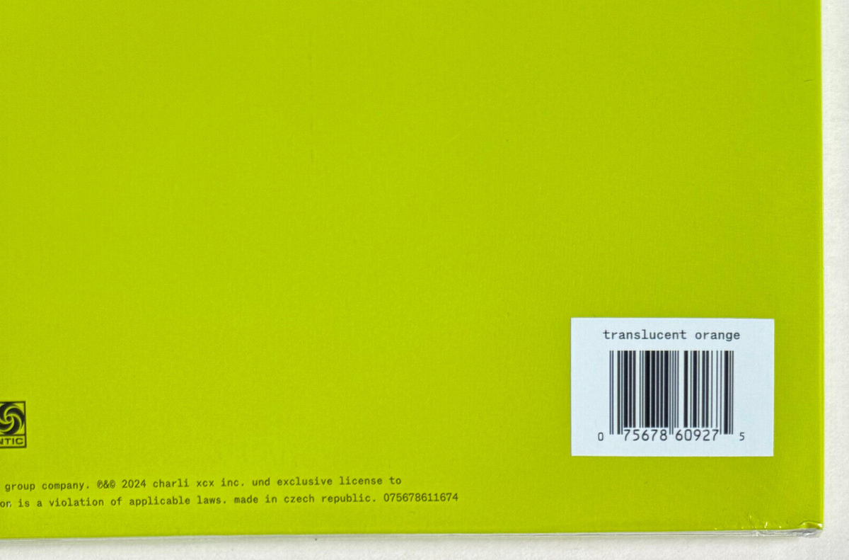 CHARLI XCX * BRAT * ROUGH TRADE EXCLUSIVE LIMITED ORANGE VINYL