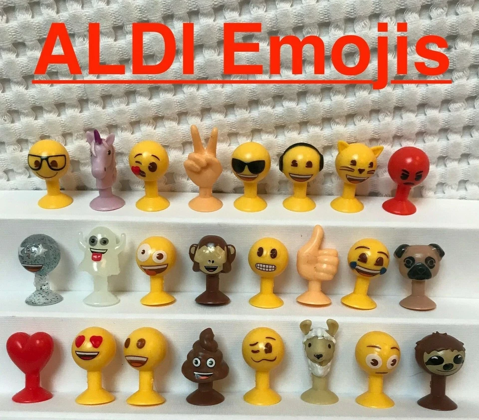 Aldi Emoji Emojis - Figur aussuchen aus allen 24 Figuren oder komplett Set NEU