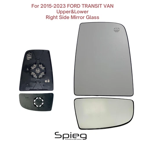 For 2015-23 FORD TRANSIT VAN Passenger Side Upper&Lower Mirror Glass with Heated
