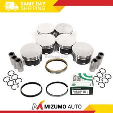 Pistons w/ Rings fit 02-10 Dodge Jeep Mitsubishi 3.7 SOHC