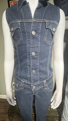 Levi Women's Denim Jumpsuit Size Small Comfort Stretch