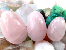 Rose Quartz Yoni Egg Wellness Kit Set of 3 | Includes E-Guide, Yoni Steam Smudge