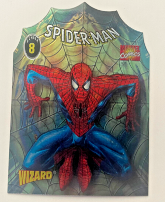WIZARD Spider-Man #8 Fleer Promo Chromium Trading Card 1996 Marvel
