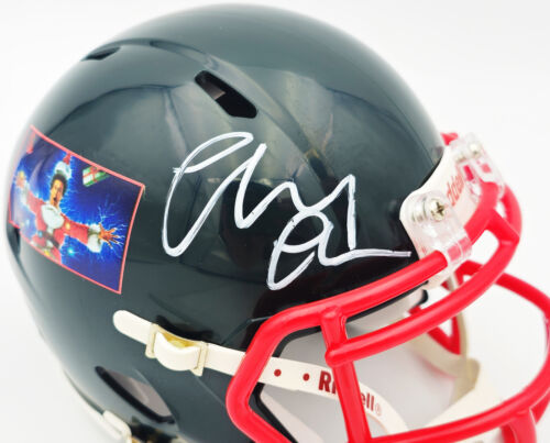 CHEVY CHASE AUTOGRAPHED CHRISTMAS VACATION BLACK MINI HELMET BECKETT 232845 - Picture 2 of 8