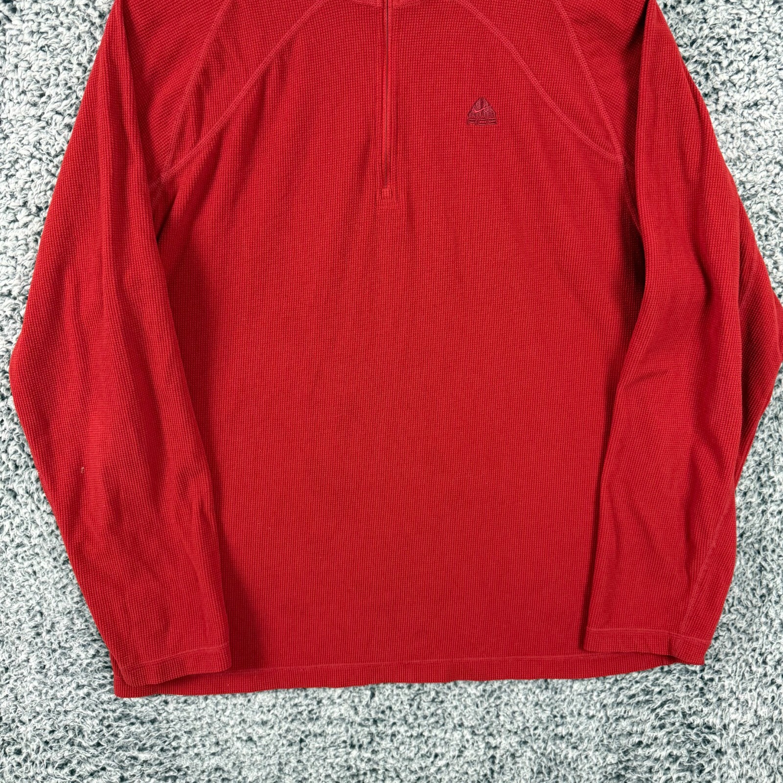 SACAI X NIKE Nike Giacca Uomo Grande Waffle Maglia 1 4 Zip Pullover ACG Pile Escursione Gorpcore L