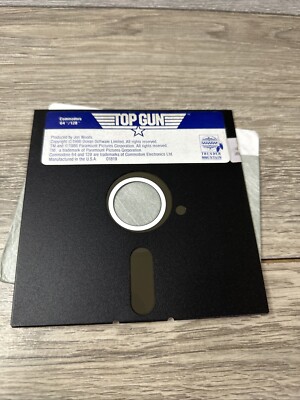 Top Gun For Commodore 64 / 128 Thunder Mountain Floppy Disk