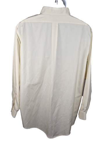 Brooks Brothers Mens 18 35 Long Sleeve Yellow Button Down Dress Shirt - Picture 3 of 4