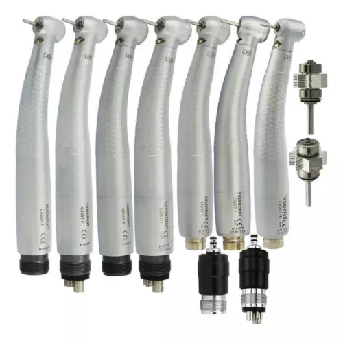 Dental YUSEN LED Self Power High Speed E Generator Handpiece CX207-F & Coupler