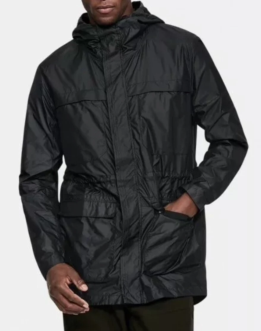 Manteau veste noir Under Armour Sportstyle Elite Parka zippe NEUF homme taille M