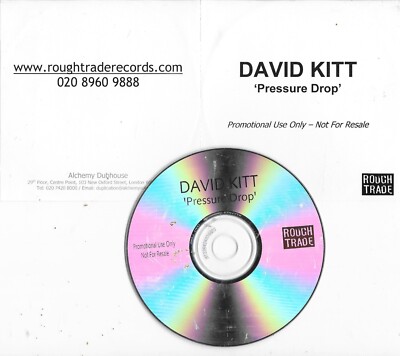 DAVID KITT - pressure drop -  1 Track cd IN FOLIE