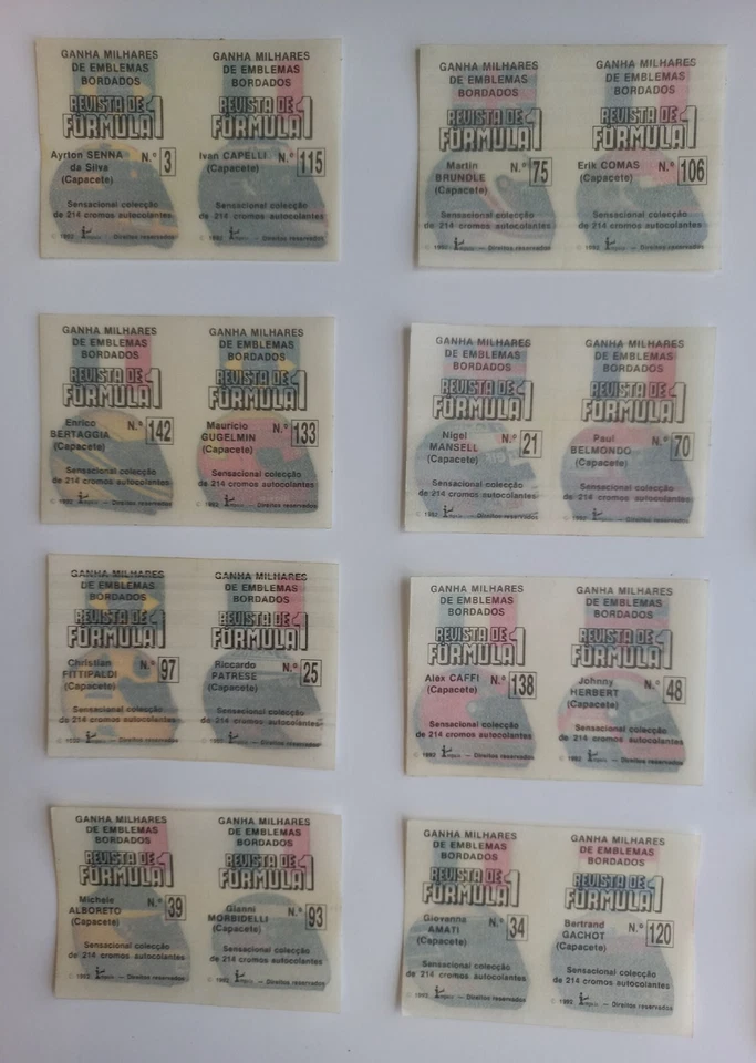 16 Adesivos Capacetes Pilotos Fórmula 1 Foto 4 de 4