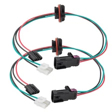 2x Headlight Lamp Wiring Harness Connector Cable For 09-17 Dodge Ram 1500 2500