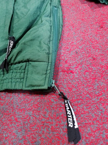 Vintage🗡️ MSU Michigan State Starter Jacket Full Zip Sz L Spartans College - Picture 6 of 19