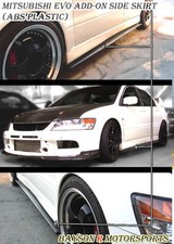 Fits 01-07 Mitsubishi Evo 7 8 9 Optional Add-on Side Skirts Extensions