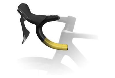 New Fizik Vento 2mm Microtex Tacky Road Bike Handlebar Tape, Black / Yellow