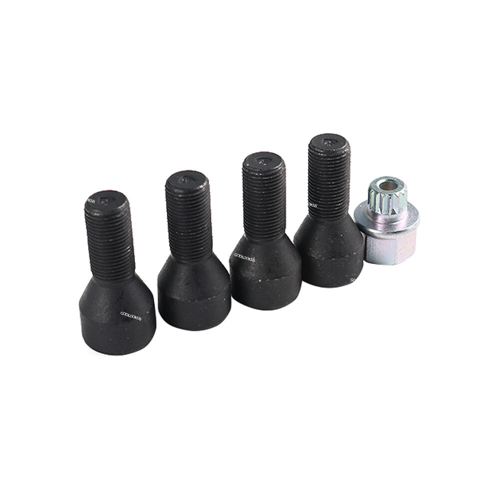 Wheel Rim Locking Bolts Lug Nut+Hex Key Fits BMW F02 F07 F10 F12 F30
