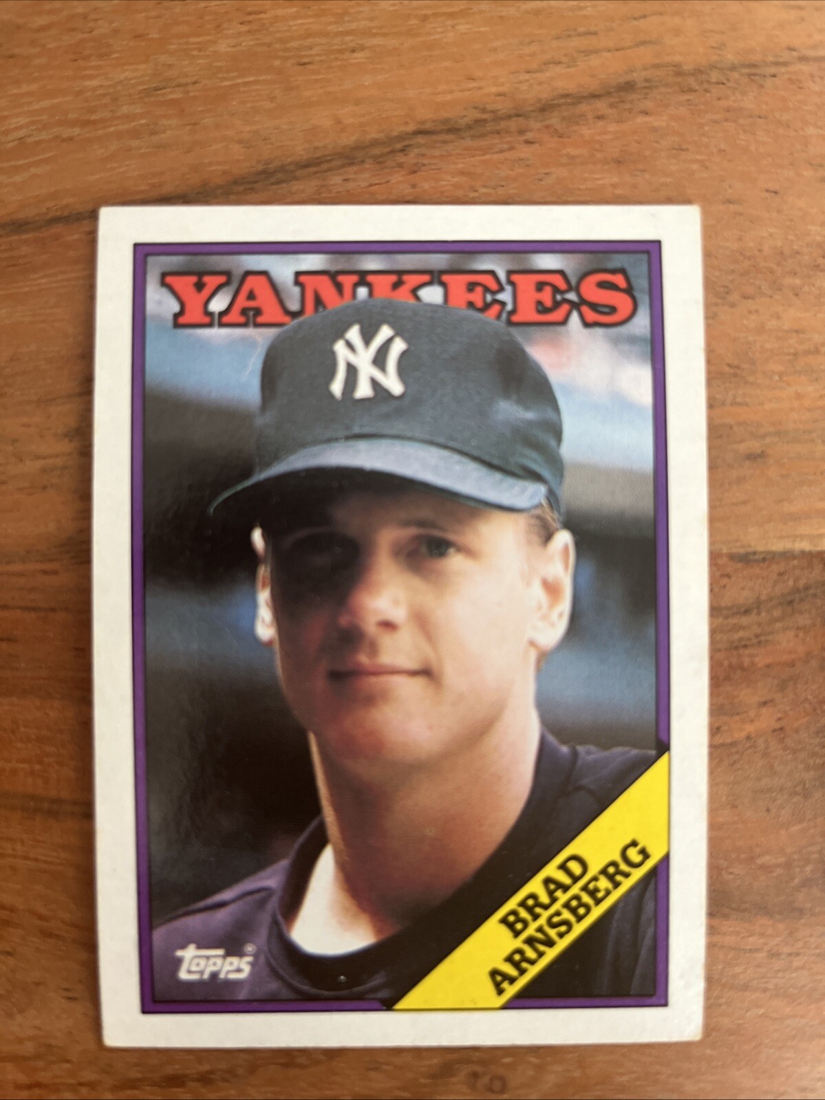 1988 TOPPS  #159 BRAD ARNSBERG ROOKIE RC NEW YORK YANKEES