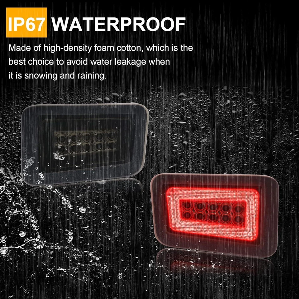 Luz trasera de freno de señal de giro antiniebla LED ahumada para Hummer H2 2005-2009 Foto 4 de 4