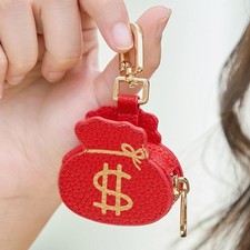 Cute Mini Creative Red Money Bag  Cute Panda Keychain Charm-Hanging R5V6