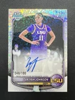 2025-26 Bowman U Chrome 1st Bowman ZaKiyah Johnson Speckle Refractor Auto /100