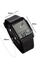 Men Electronic Watch LED Adjustable Strap Waterproof Night Light High Accuracy L