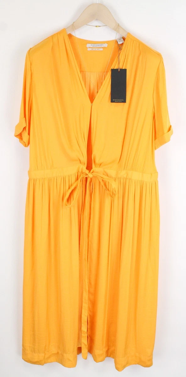 Robe Noire Femme Maison Scotch - Silky Animals Jacquard - Dress Midi Manches 3/4 - Neuf Avec étiquettes