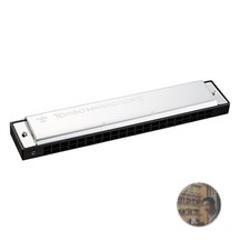 Tombo 21-Hole C Key Polycarbonate Body Tremolo Harmonica Durable Stable Sound