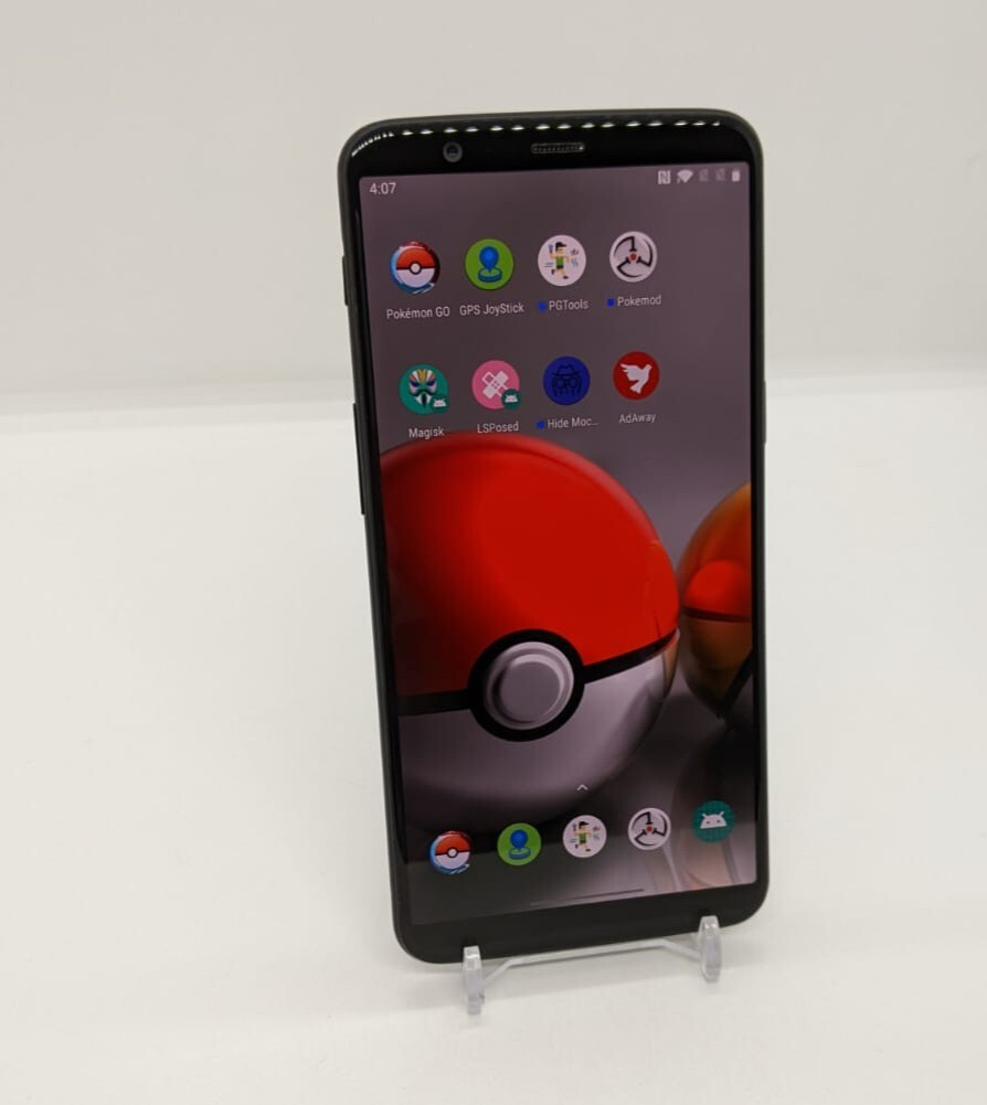 Location Spoofing OnePlus 5T A5010 128GB Pok&eacute;mon Go Rooted 