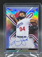 Andre Jackson 2022 Topps Finest RC Auto Rookie Autograph Card #FA-AD. rookie card picture