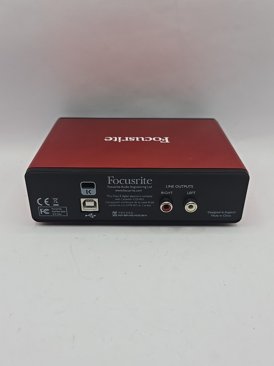 Focusrite Scarlett Solo 2nd gen USB Audio Interface FFFA001149-03