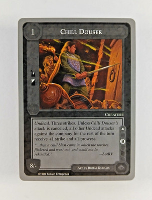 Chill Douser - Middle Earth CCG card (1998 ICE) MECCG Silver Grey Border Reprint