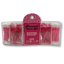 Rucci Personal Care Kit 5-in-1 Travel Hygiene Pack Include Cotton Swabs Denta...