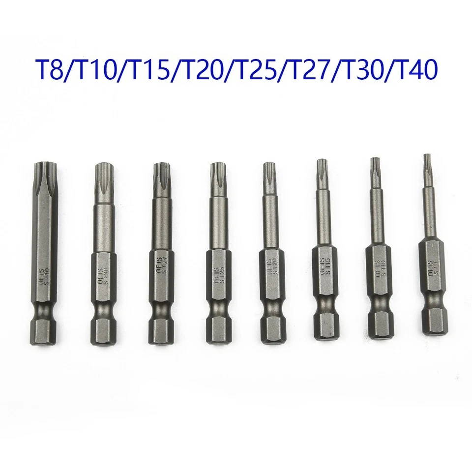 Bit For Air Drills For Manual Screwdrivers T8/T10/T15/T20/T25/T27/T30/T40 - Image 3 of 4