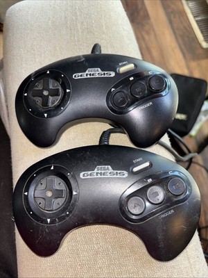 Sega Genesis Controller - Model-1650 - OEM - 3 Button Lot Of 2 #jason