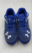 Under Armour Boys 1250343-411 Blue Lace-Up Baseball Cleats Size 1Y